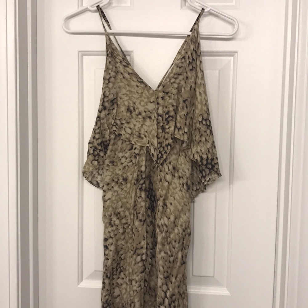 Leopard print mini dress